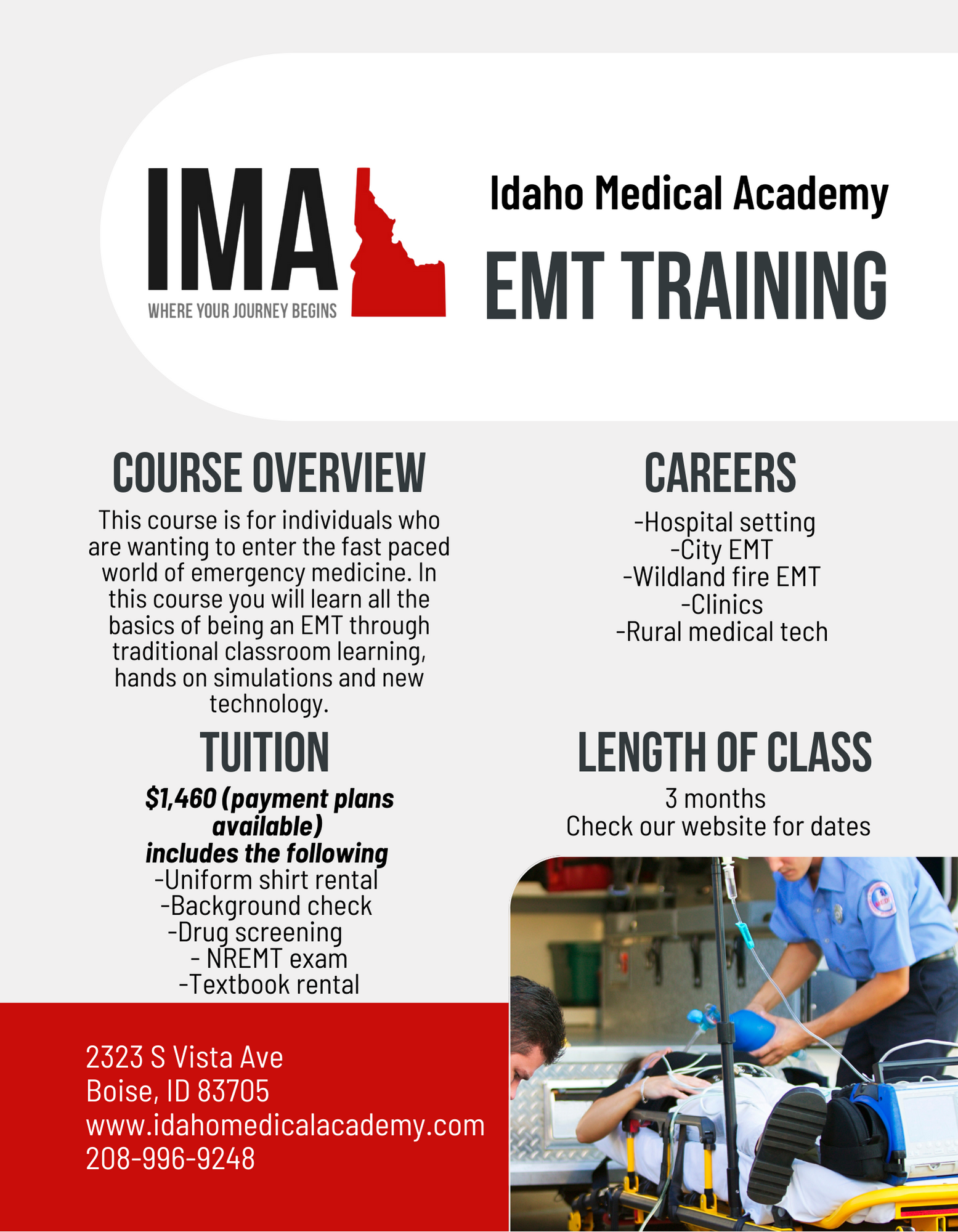 EMT Course Online Idaho Medical Academy of Boise, ID